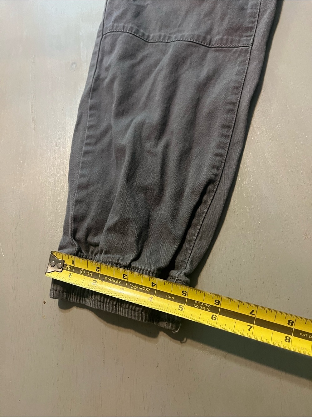 Plugged Moto Jogger Pants Men's Size M (32-34) Grey Elastic Waist & Cuff Biker - Picture 7 of 8